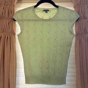 Ann Taylor 100% Cashmere Cable Knit Vest